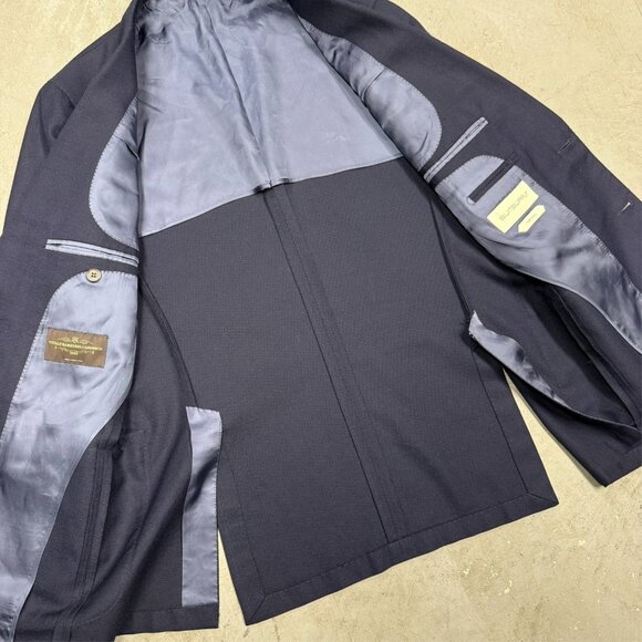 SuitSupply Blazer "Havana HL Int" Vitale Barberis Canonico Italy Wool Blue 42R - Picture 6 of 10